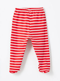 Beli Lastikli ?izgili Erkek Bebek Pantolon