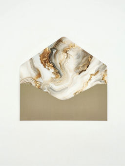 Цена за 2 шт. Конверт подарочный «Мрамор», софт-тач, тиснение, 19×9 см