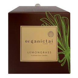 OrganicTai Ароматическая соевая свеча Лемонграсс, 180 мл