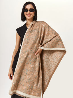 в составе ШЕРСТЬ и КАШЕМИР Большой, мягкий, теплый двусторонний палантин. - Tantino фото 9