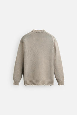 WASHED RIPPED EFFECT SWEATER - Zara фото 9
