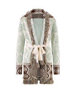 Кардиган, коричнево-мятный - Linea tesini фото 2