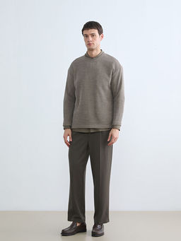 Bisiklet Yaka Erkek Triko Kazak