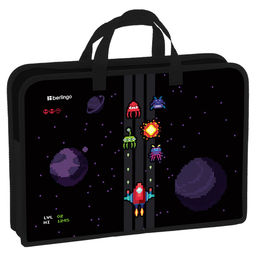 Папка на молнии с ручками А4 Berlingo "Space Battle" ширина 75мм (BR-PT-A47536) пластик