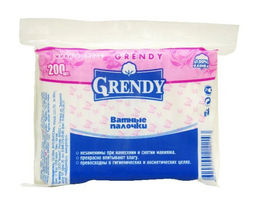 ГРЕНДИ ватные палочки (200шт) полиэтилен (28шт/кор)