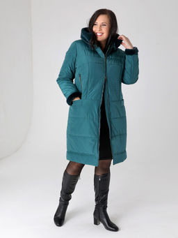 Не продается на меркетплейсах! 23412 Пальто малахитовый - Dizzyway фото 2