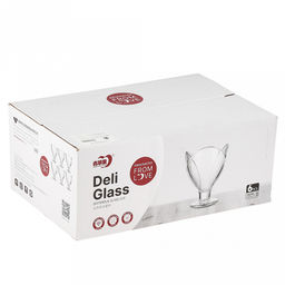 Креманка стеклянная Крокус 260мл, д9,8см, h11,7см, на ножке, набор 6шт, в коробке, Дели Гласс (Deli Glass) (Китай) - Домашняя мода фото 4