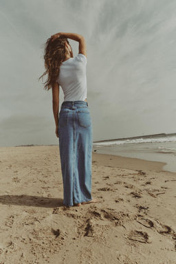Z1975 DENIM CROSSOVER MIDI SKIRT - Zara фото 27
