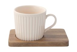 Набор чашек Время отдыха, зелёная, светло-зелёная, пудровая, светло-серая, 0,11 л, 4 шт - Easy life фото 4