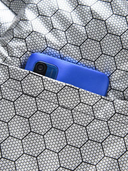 Куртка мужская гибридная стёганая с капюшоном с графеновой подкладкой цвета хаки 9627_1Kh