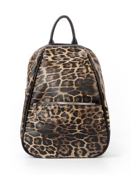 LACCOMA рюкзак Мэри-HL040-леопард темно-коричневый эко кожа хлопок