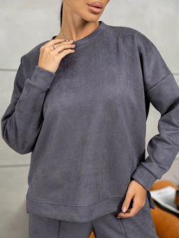 Костюм женский под замшу мод.2082 - Барболета фото 23