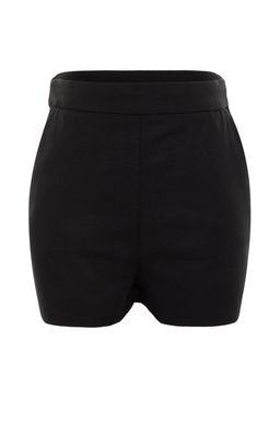TRENDYOLMILLA Mavi Dokuma Keten Kar?s?ml? %100 Pamuklu Plaj Sort & Bermuda TBESS21SR0058  фото 6