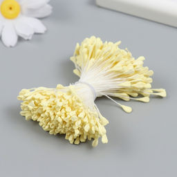 Тычинки для цветов, светло-жёлтый, набор 360 шт. длина 6 см