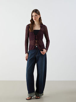 Polo Yaka Dantelli Kad?n H?rka