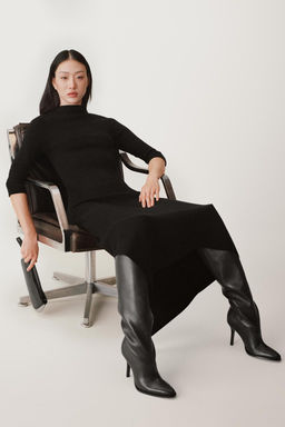 WOOL BLEND ASYMMETRIC DRESS 50TH ANNIVERSARY - Zara фото 2