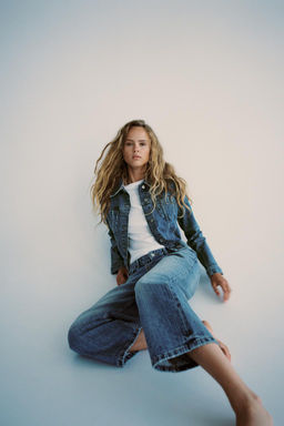TRF RELAXED-FIT MID-RISE JEANS - Zara фото 10