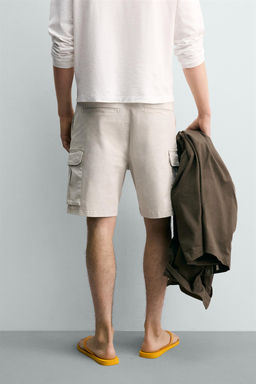 BERMUDA CARGO RELAXED FIT LAVADO / Hielo - Zara фото 3