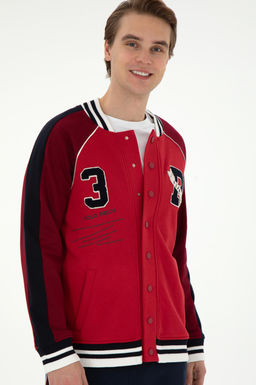 Мужской красный вязаный кардиган Неожиданная скидка в корзине - U.s. polo assn фото 3