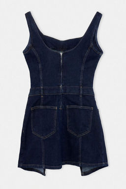 Koyu Mavi Ask_l_ Mini Denim Elbise TWOAW27EL00054 - Trendyolmilla фото 3