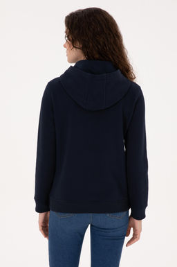 Kad_n Lacivert Kap__onlu Basic Sweatshirt - U.s. polo assn фото 5