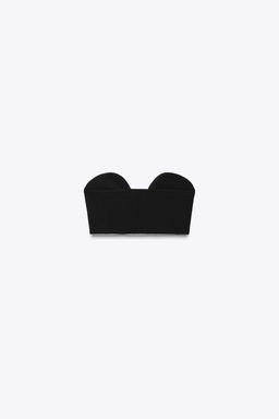 RIBBED STRAPLESS TOP - Zara фото 3