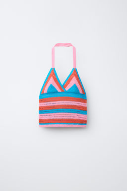 TOP PUNTO CROCHET / Multicolor