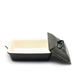 3832 GIPFEL Форма для запекания с крышкой MAJOLICA 37х23х15см. Материал: жаропрочная керамика. Цвет: темно-зеленый  фото 2