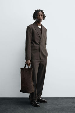 WOOL SUIT TROUSERS