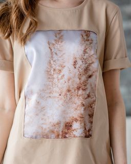 Футболка с шёлковой вставкой FSK109 * - Sahar art lab фото 5