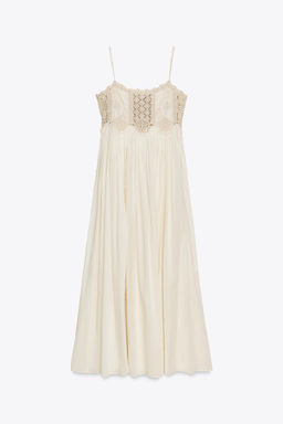 ZW COLLECTION CROCHET STRAPPY DRESS - Zara фото 14