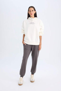 Спортивные брюки стандартного кроя с кружевным поясным карманом - Defacto фото 2