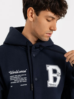 Жакет мужской в темно-синем оттенке с печатью - Mark formelle фото 5