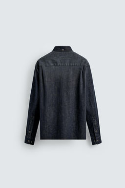 WASHED DENIM SHIRT - Zara фото 7