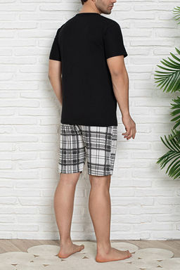 Siyah Regular Fit Ekose _ortlu _rme Pijama Tak_m_ TMNSS25PT00037 - Trendyolmilla фото 2