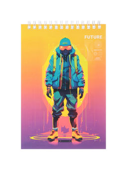 Цена за 5 шт. Блокнот А5, 60 листов в клетку, на гребне, обложка мелованный картон, блок 60г/м2, МИКС - Calligrata фото 8