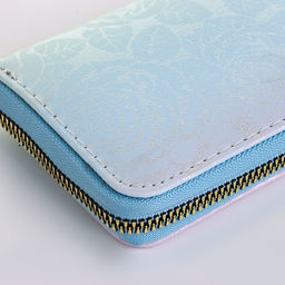 Кошелёк женский на молнии 11?2.5?9 см, с цветочным принтом, розовый