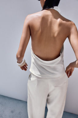 SATIN HALTER TOP - Zara фото 27