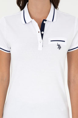 Женская белая футболка Неожиданная скидка в корзине - U.s. polo assn фото 6