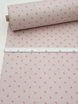 Муслин Премиум двухслойный гладкий Бантик - клетка, ш.2.5м, хлопок-100%, 130гр/м.кв - Купава фото 5