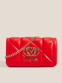 Клатч LOVE MOSCHINO SLG EMBOSSED Q Артикул 4561115, рубиновый