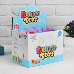 Цена за 24 шт. Мыльные пузыри Единорог 2,5х4,5х13,5 см МИКС - Funny toys фото 2