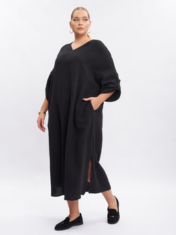 Платье из муслина PP66501BLK01