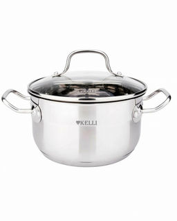 Кастрюля нерж. 3,6 л "Kelli", арт. KL-4728-20