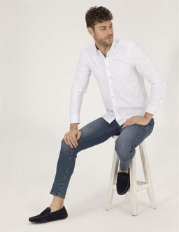 Pembe Slim Fit Uzun Kollu G_mlek - Pierre cardin фото 4