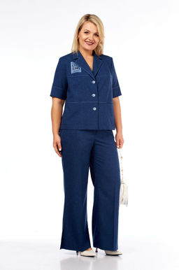 Костюм VILENA 1083-Р синий меланж