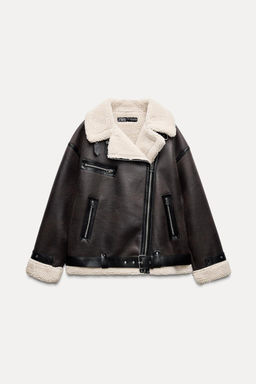 DOUBLE-FACED LONG JACKET - Zara фото 3