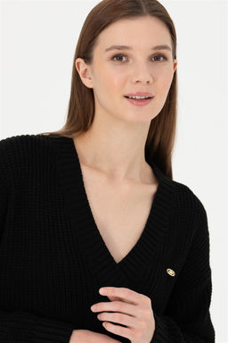 Женский черный свитер - U.s. polo assn фото 2