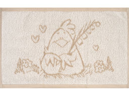 1с105.513ж2 Куриный привет 2 (лен3) Полотенце махровое 50х30 см