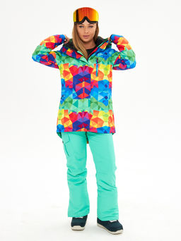 Женская горнолыжная сноубордическая куртка Alpha Endless Ultra Chaleur SNB 423/316_6 Разноцветный  фото 45